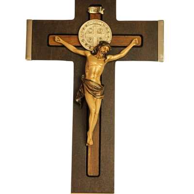 COCOA TONE OPENWORK CRUCIFIX