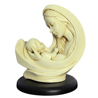 WHITE MADONA AND CHILD